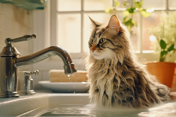 baño del gato